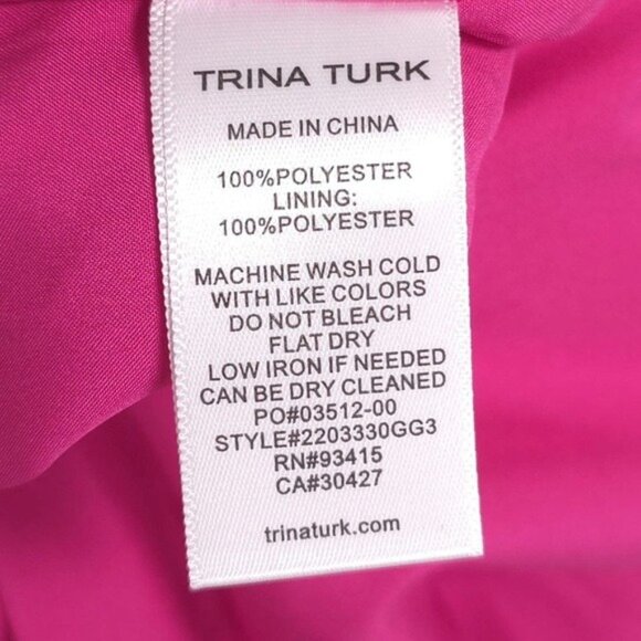 NWT TRINA TURK‎ San Onofre Off-Shoulder Chiffon Flutter Sleeve Maxi Dress LARGE - Picture 10 of 10